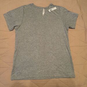 Soma NWT Whisper Rib Knut SS Tee Heather Opal Gray